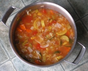 So Very Vegetable Soup + Lentils